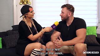 Bums Besuch - Josy Black Enjoys Interracial Fuck With Amateur 1 - Josy Black