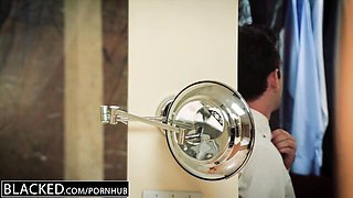 Jason Brown and Logan Pierce's big cock trailer by Blacked.Com