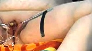 Sexy Busty Amateur Blonde Toys Orgasm