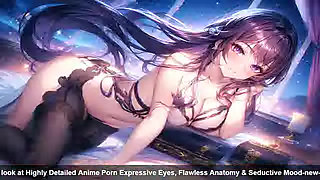 rare look at Highly Detailed Anime Porn Expressive Eyes, Flawless Anatomy & Seductive Mood