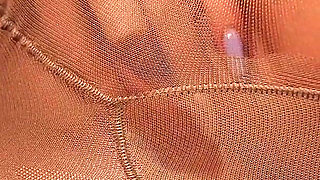 Pregnant Pantyhose Sport and Orgasm for Wet Hole