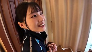 Asian Momoka inside school uniform has fingered Uncensored
