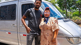Fat Granny Squirts While Getting Her Ass Fucked in Car