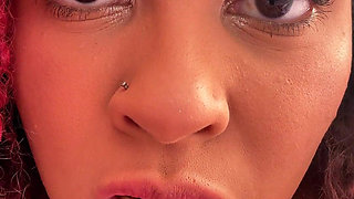 Chubby Ebony Giantess Fart Domination Punishes Tiny Man