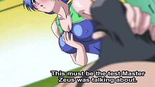 Busty Hentai Slut Seduces Young Boy at Public Pool