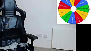 Cute curly brunette solo webcam masturbation