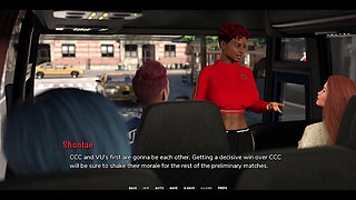 Taboo University - Hot Emo Girl Gives Me a Handjob Inside a Public Bus - 3D Porn Games