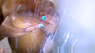 Washing Step Dad Cumshot Off Of My Ass, Cute Black Step Daughter Msnovember Shower After Step father Ejaculate Load Her Her Ass, Undressing Huge Natural Areolas And Saggy Udders 4k by Sheisnovember