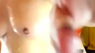 Amateur Deepthroat Blowjob with Dildo