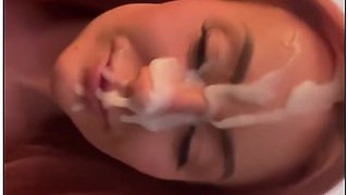 British Step Mum Takes Massive Facial Then Walks