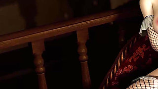 Maid Rae Lil Black Fucks Maximo Garcia Hard with Big Cock and Cum on Face and Breasts.