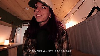 Amateur super sexy teen busty brunette in action