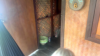 Horny Neighbour - Come in and Fuck Me From Behind, Cums Fast Inside Me