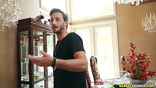 Lucas Frost's Wild Blonde Encounter in Poolside Heat