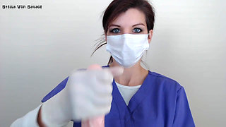 Milking Procedure Handjob - Latex Gloves