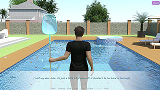 My Stepbrother's Wife #6 Jennifer Got Turned on Watching Me Clean Shirtless