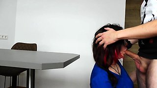 Teen Role-Playing as Nerdy Nurse Gets Rough Throat-Fuck and