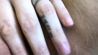 watch me rub my tight shaved pussy:)