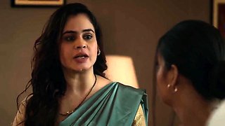 Indian pair celebrating their anniversary inside bedroom