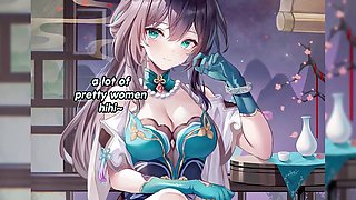 Ruan Mei turns you down in the nude while dominating you