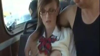 Bus ride she will never forget: Blowjob, Fetish  Public Porn