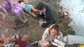 Arty Cheys' long hair flows as she gives a blowjob and fuck outdoors.