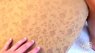 Arab Teenage 18+ Slides Her Brown Vagina On An 8inch White Cock