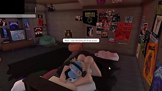 Hot Roblox babe gets wild with big dick guy in condo