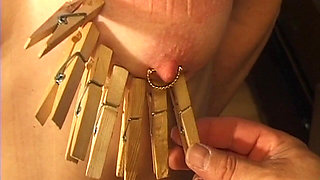 Blindfolded Mature Blonde Endures Nipple Clampsblindfolded Mature Blonde Endures Nipple Clamps