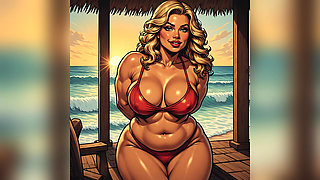 Stunning Beach Babes Ai Art