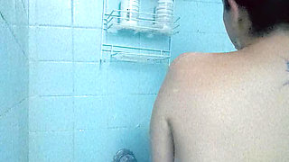 Taking a bath