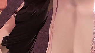 Handjob From Big Tits and Perfect Body Slut - Cumshot in Her Mouth 3D Animation