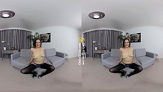 Big Boobed Blonde Masturbates With A Dildo In The Bathroom