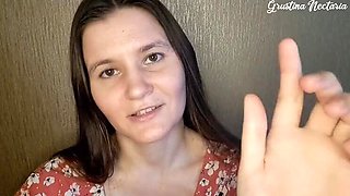 Loving Russian GF Sucks Your Big Dick - ASMR POV Blowjob with Cum Swallow