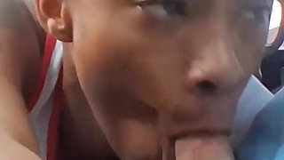 Petite Ebony Gagging on Bwc