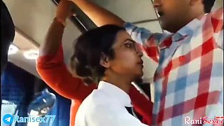 Hot Teen Girl Fucked Hard in Moving Bus - Hindi Audio & Cumshot