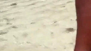 Flashing Twerking at a Beach in Africa