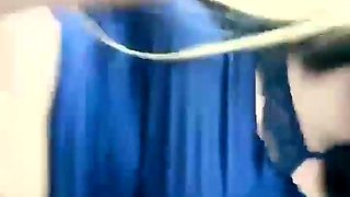 Close up pussy spreading with speculum by sexy solo beauty