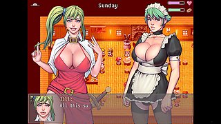 Busty maid, stepmom, futa game