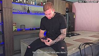 Hot Colombian Blonde Stepmother Tatiana Alvarez Fucks Brian Evansx in the Kitchen