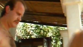 Blonde MILF From Germany Got to Suck Cock Outdoor