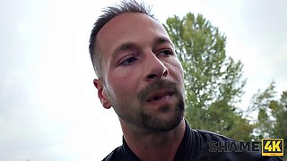 Blonde Mackenzie Page Sucks Big Cock in Car