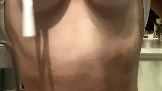 Big boobs milf masturbates with her dildo
