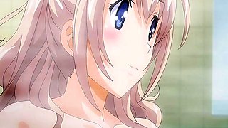 Busty hentai girls satisfy their desire for cock and cum