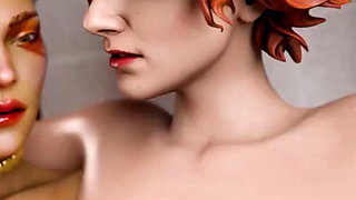 Apex Legends Lesbians Having Fun Rubbing Tight Bald Pussy