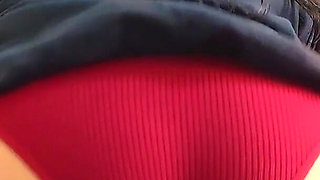 I Love to Make My Neighbor Horny by Rubbing My Ass Against His Cock