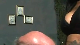 Humiliating dildo sucking