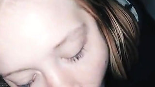 Smoking Blonde Teen Sucks Cock and Swallows Mouthful of Cum