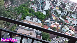Hot Blonde Got Her Pussy Fucked on the Balcony While Watching a Beautiful Sunset