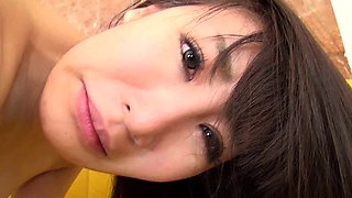 Skinny Asian girl toys creampie pussy on webcam